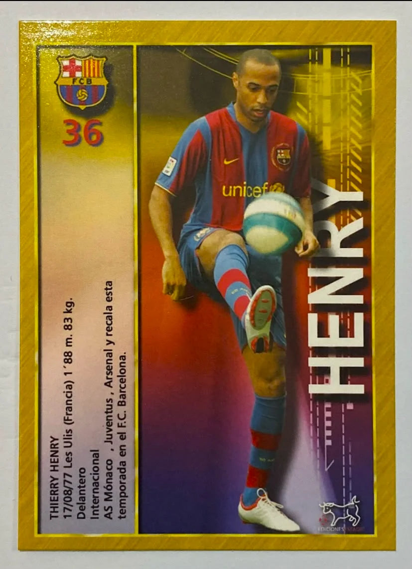 Thierry Henry - Mundricomo 2007-08 - Retro La Liga Collection