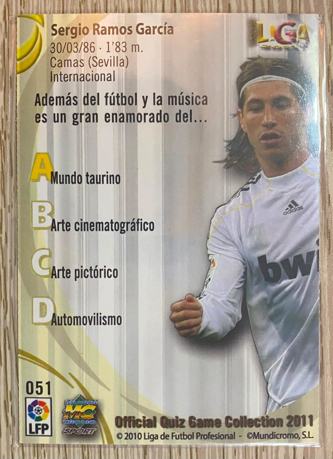 Sergio Ramos SuperStar - Mundicromo 2010/11 - Retro La Liga Collection