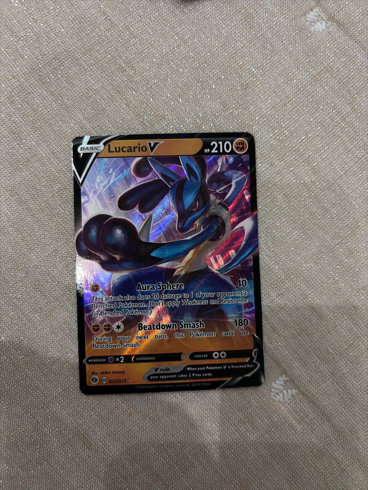 Lucario V 27/73 (Deck Exclusives)