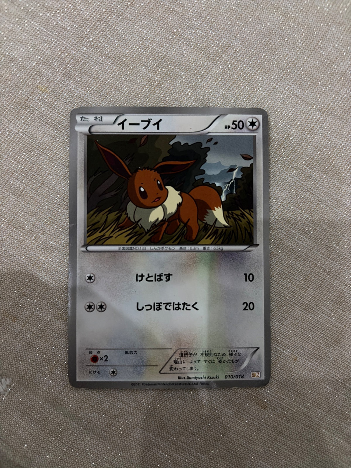 Eevee 010/018 (BKZ: Zekrom-EX Battle Strength Deck)