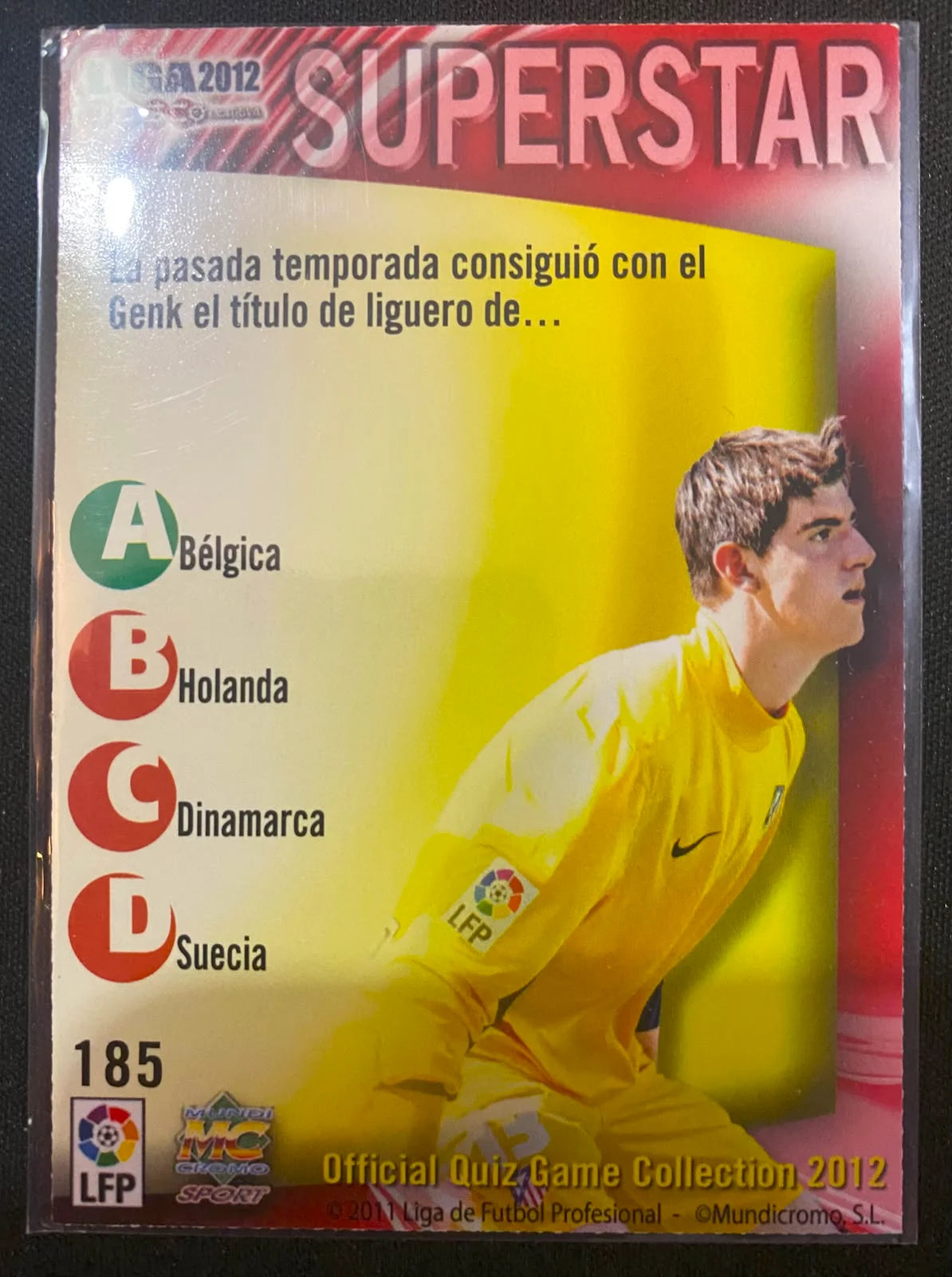 Thibaut Courtois Superstar - Mundicromo 2011/12 - Retro La Liga Collection