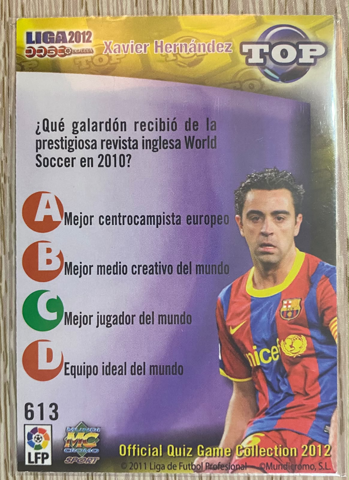 Xavi Top - Mundicromo 2011/12 - Retro La Liga Collection