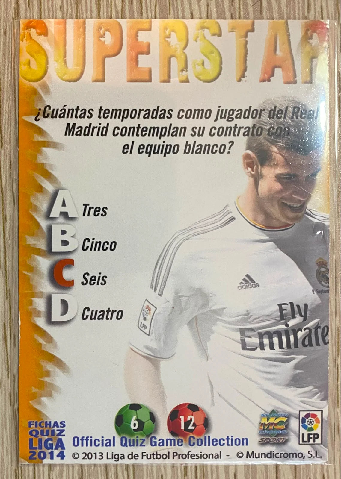 Gareth Bale Superstar - Mundicromo 2013/14 - Retro La Liga Collection