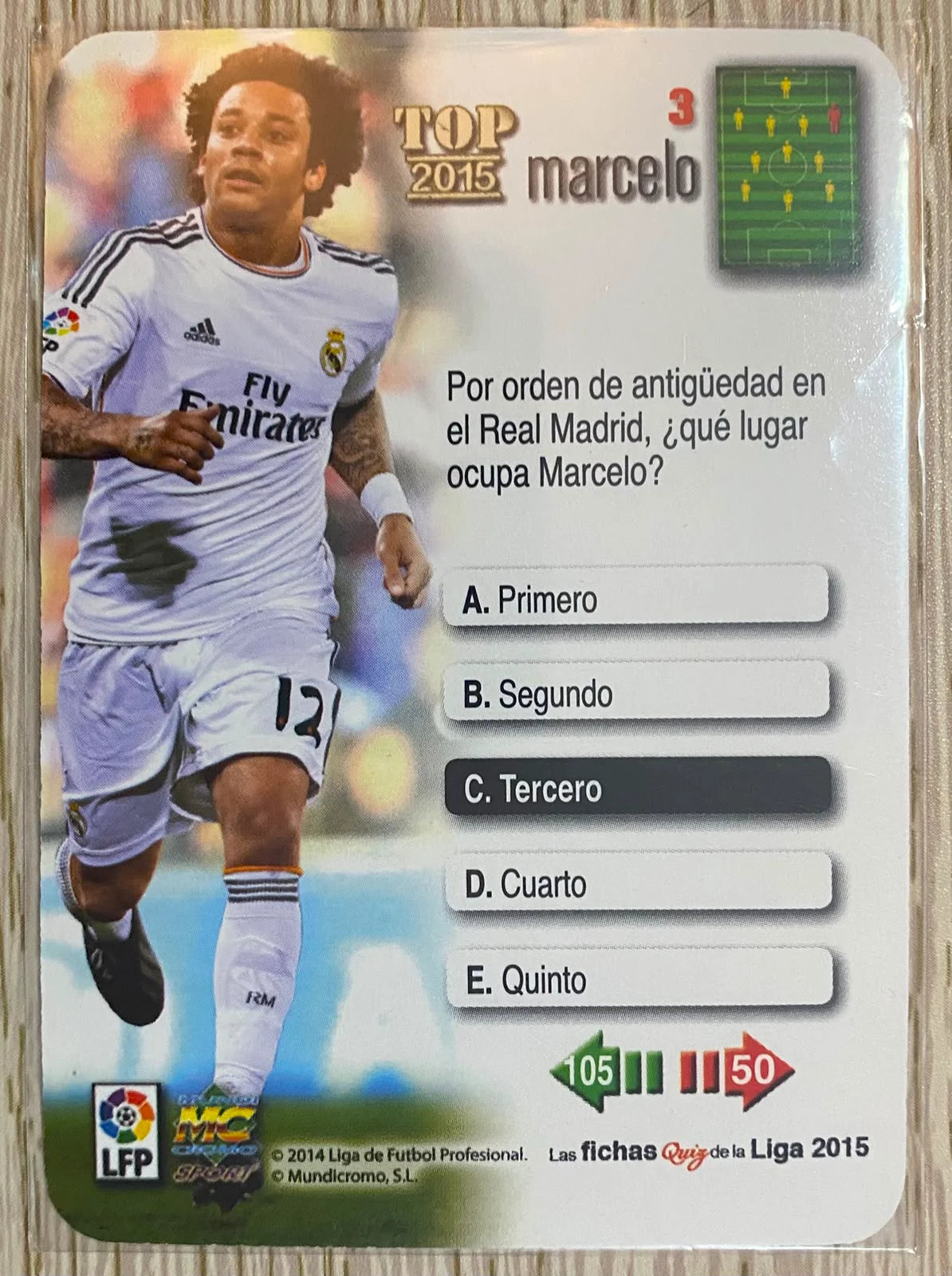 Marcelo Top - Mundicromo 2014/15 - Retro La Liga Collection