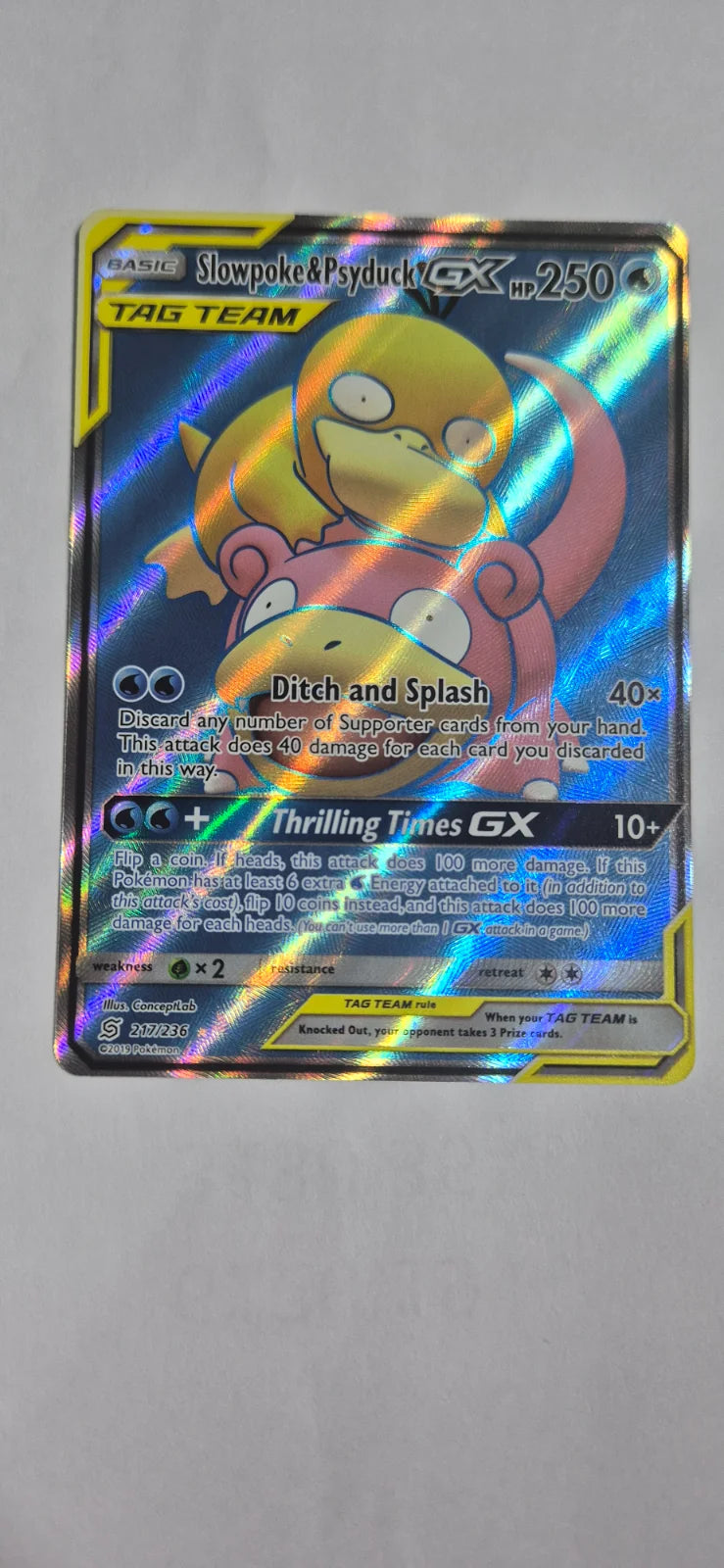 Slowpoke & Psyduck GX (Full Art) 217/236 (Unified Minds)