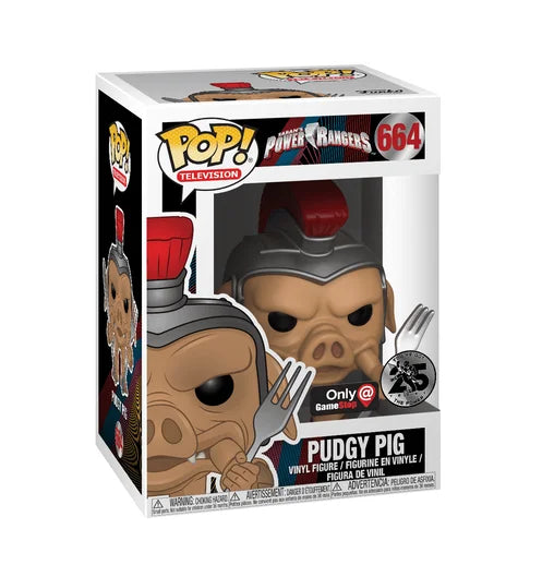 Funko Pop! Television : Power Rangers 25 Years - Pudgy Pig  #664 - Gamestop Exclusive