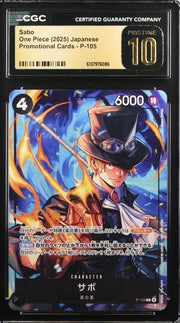One Piece, Sabo, P-105, Japanese, 2025, PRISTINE 10
