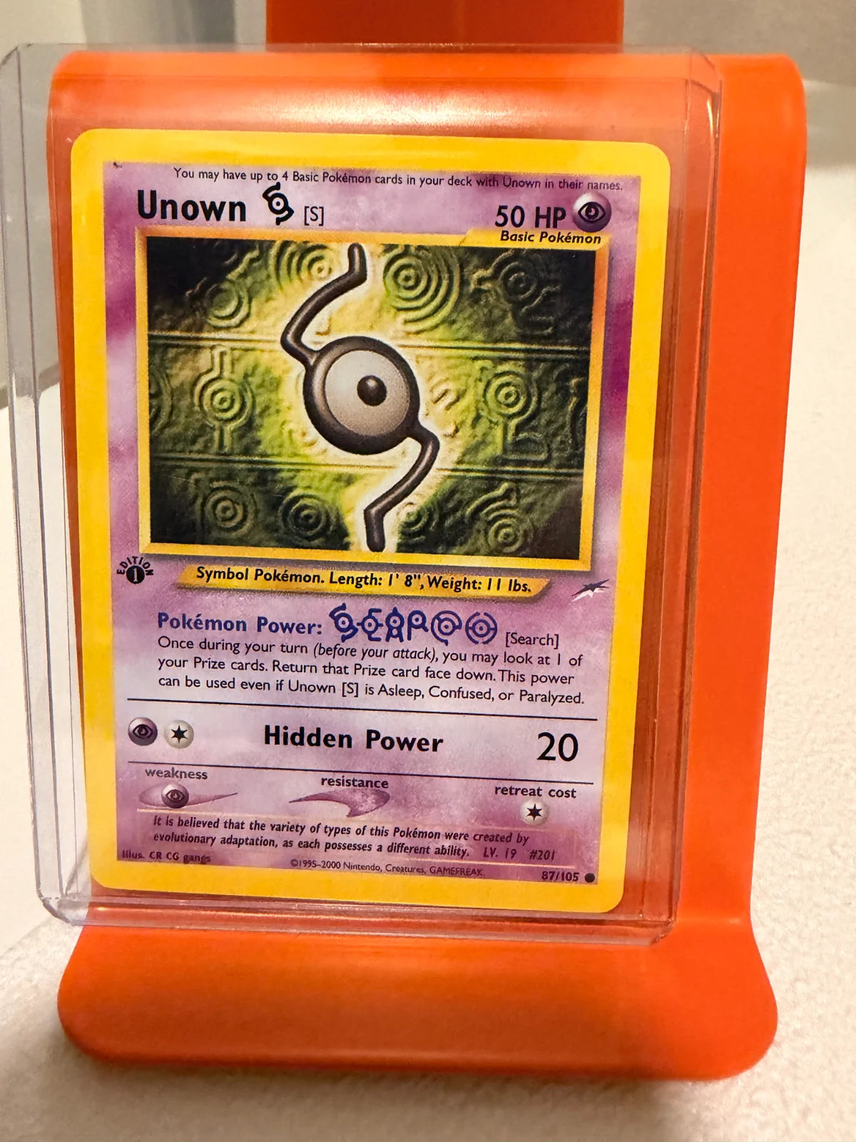 Unown [S] 87 · 1st Edition (Neo Destiny)