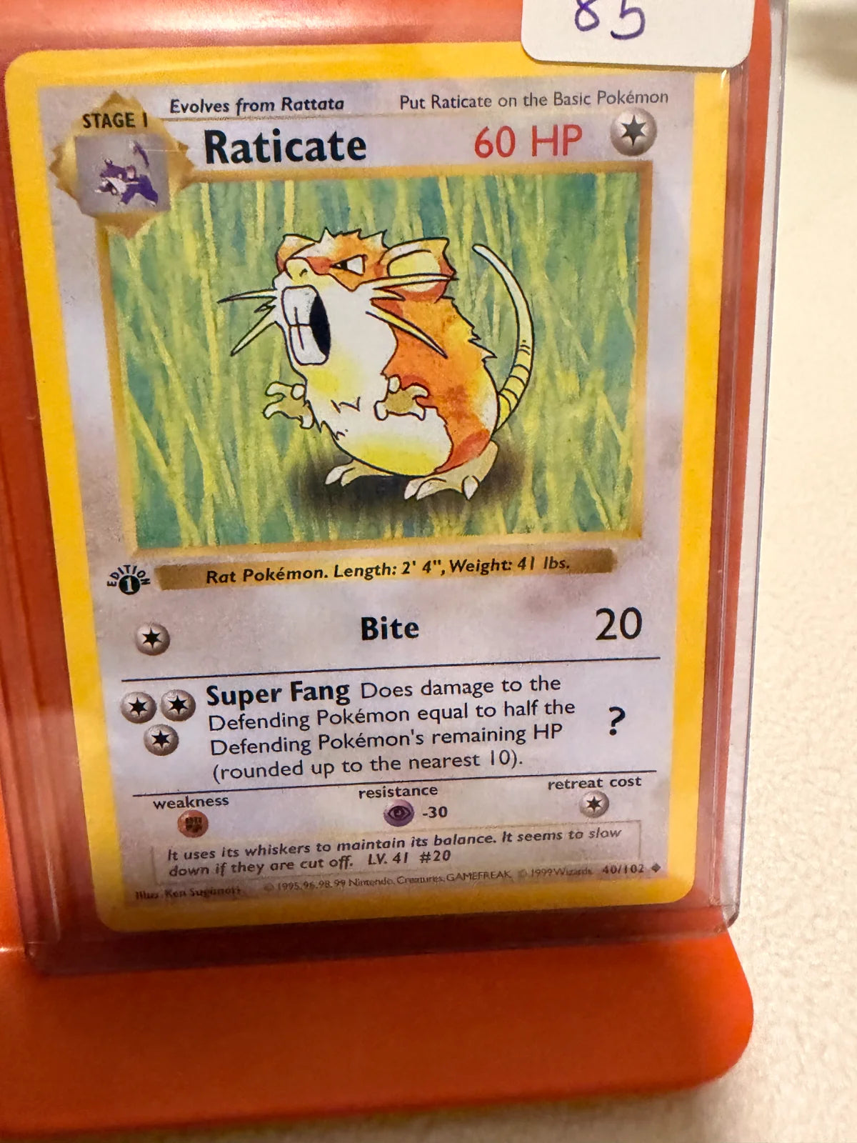Raticate 40 · 1st Edition (Base Set (1st Edition & Shadowless))