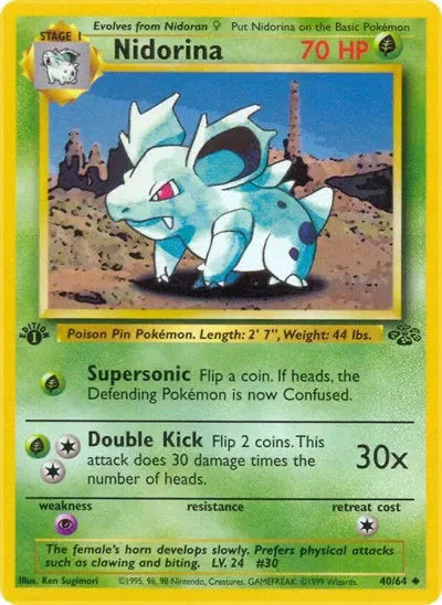 Nidorina 40 · 1st Edition (Jungle)