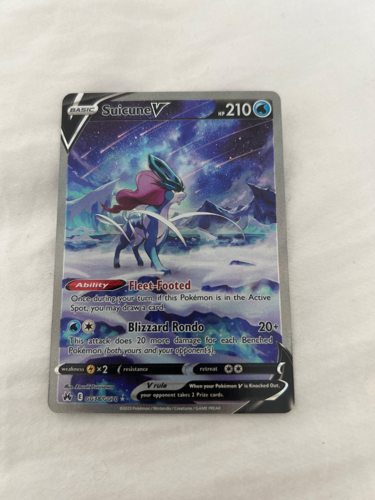 Suicune V GG38/GG70 (Crown Zenith: Galarian Gallery)