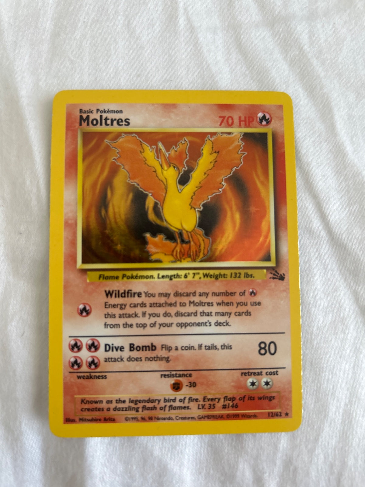 Moltres (12) · Unlimited Holofoil (Fossil)