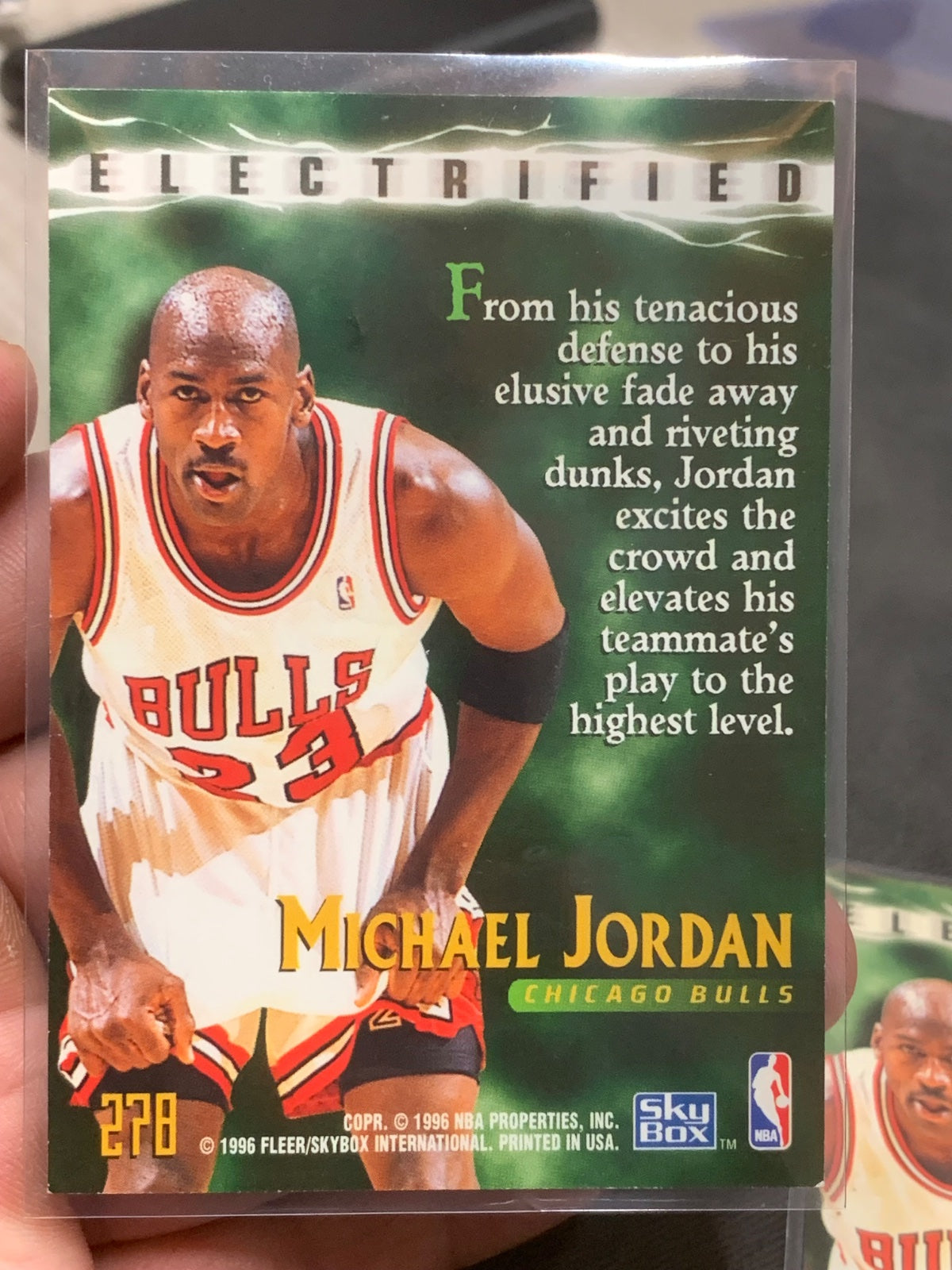 Michael  jordan “electrified”