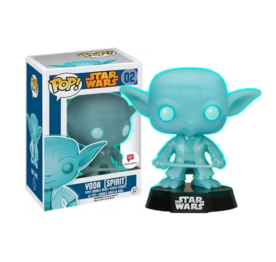 Funko Pop! Star Wars : Yoda (Spirit)  #02 *Glows In The Dark* - Walgreens Exclusive