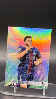 kvaratskhelia (silenced) topps chrome 2024