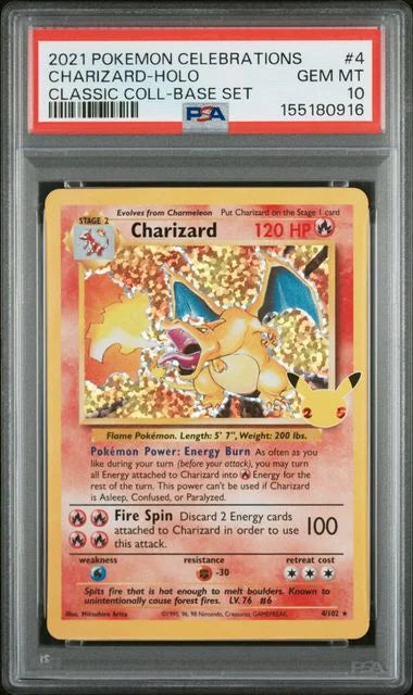Charizard 4/102 (Celebrations: Classic Collection) — PSA 10