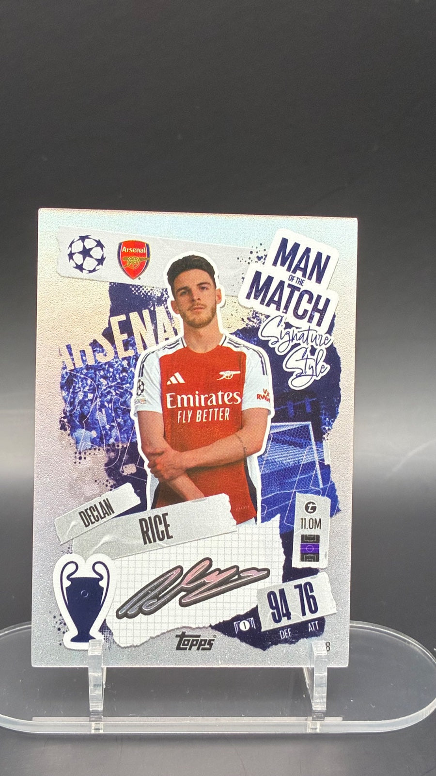 Declan rice match Attax 2024