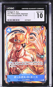 Portgas D Ace [Mcdonald's] (JP) P-103 (One Piece Promotion Cards (JP)) — CGC 10