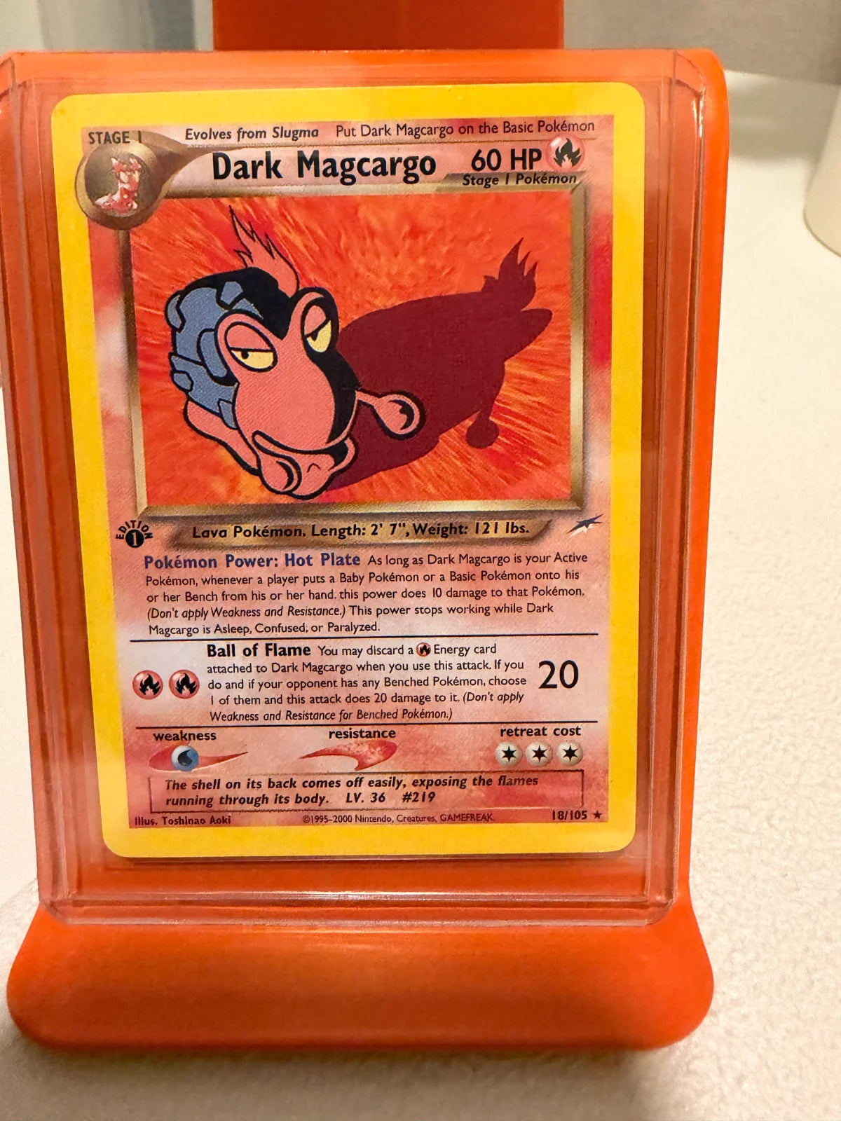 Dark Magcargo 18 · 1st Edition (Neo Destiny)