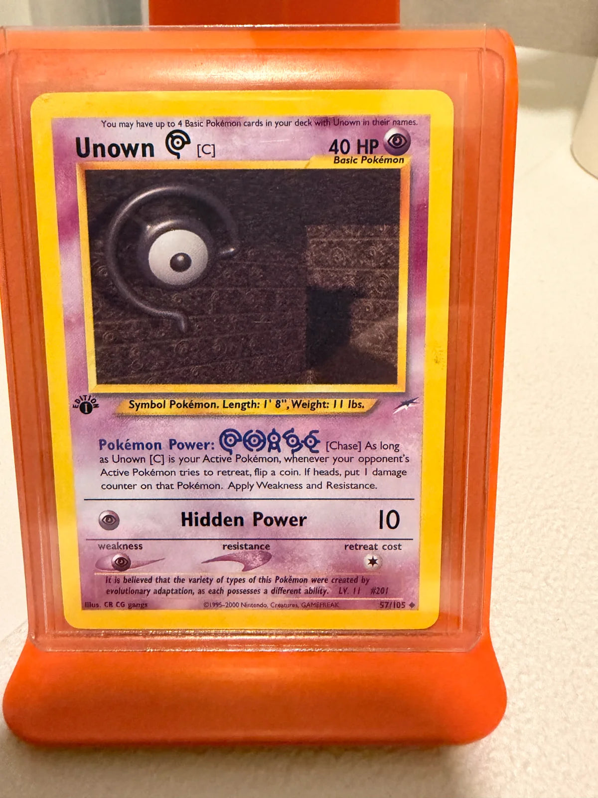 Unown [C] 57 · 1st Edition (Neo Destiny)