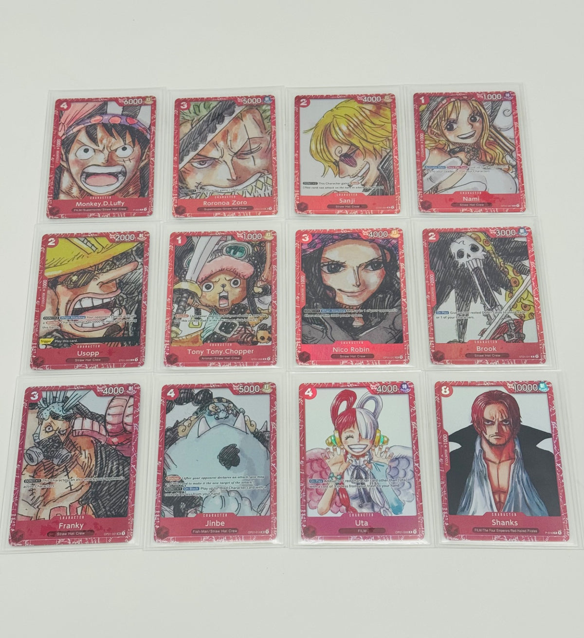 One piece (Premium Card Collection-Film RED) Full Set English.