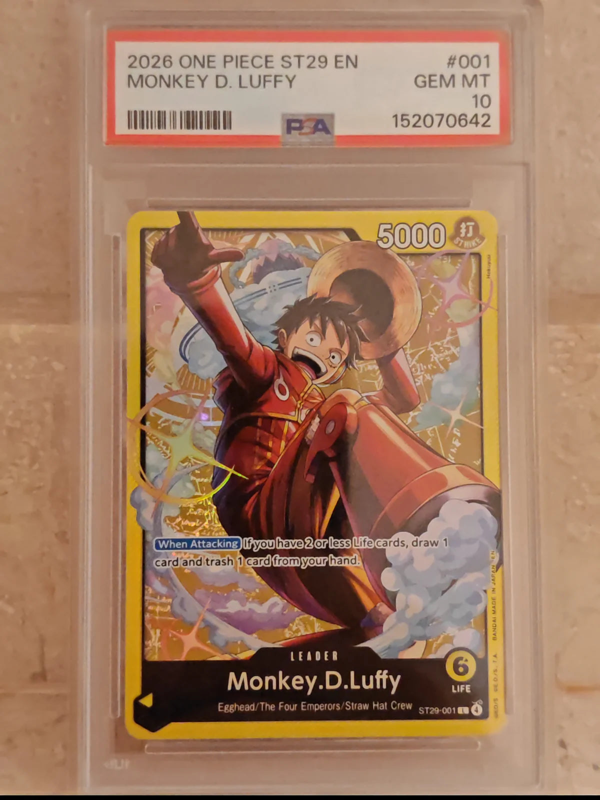 Monkey.D.Luffy (001) ST29-001 (Starter Deck 29: Egghead)