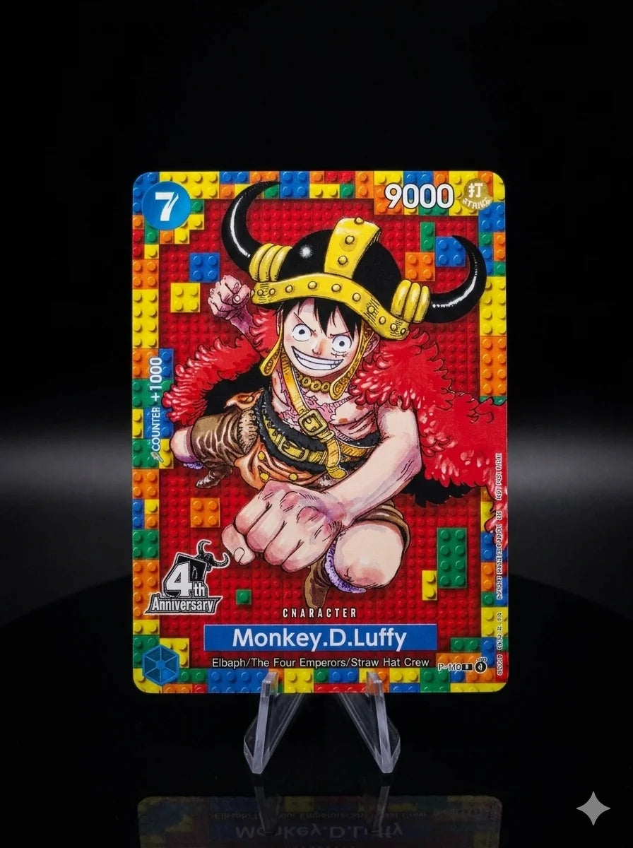 Monkey.D.Luffy Elbaph promo card 4th Anniversary