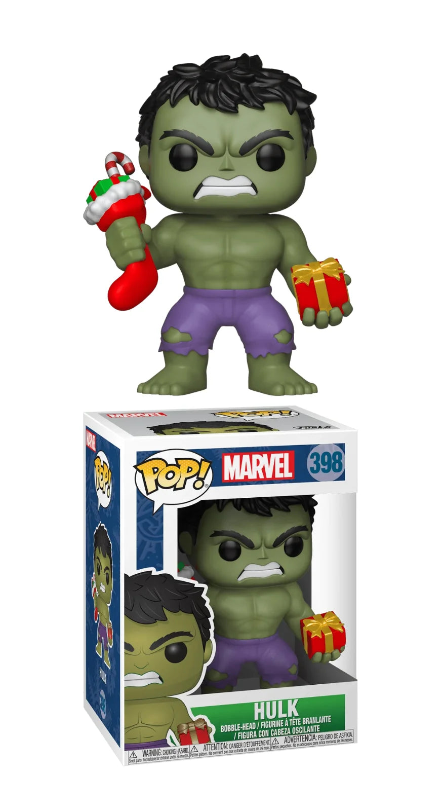 Funko POP! Marvel: Hulk with Presents #398 Holiday Theme
