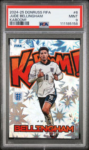 2024-25 PANINI DONRUSS FIFA KABOOM! #6 JUDE BELLINGHAM PSA 9
