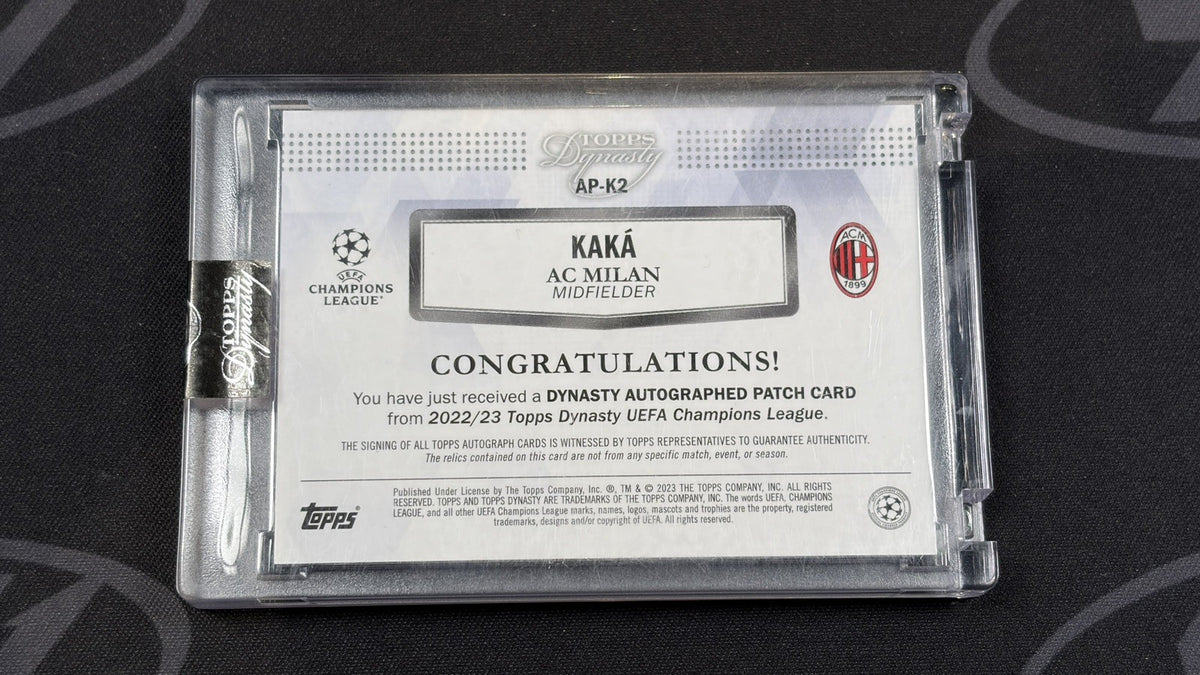 2022/23 Topps Dynasty UCC Autograph Kaka Signed Patch (03/10) AC Milan