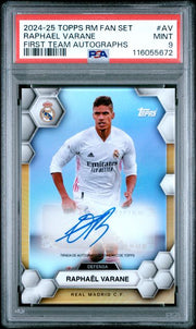 2024 Topps Real Madrid C.f. Official Fan Set Topps Real Madrid First Team Autographs #rv Raphael Varane