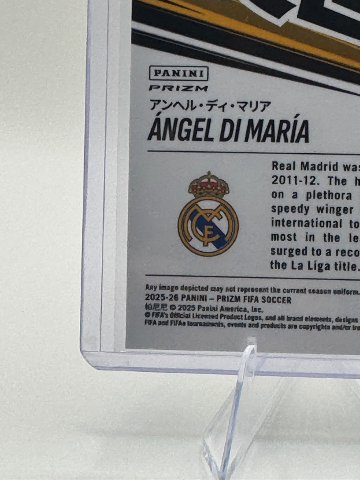 2025-26 Panini Prizm Fifa - Manga Angel Di Maria #15