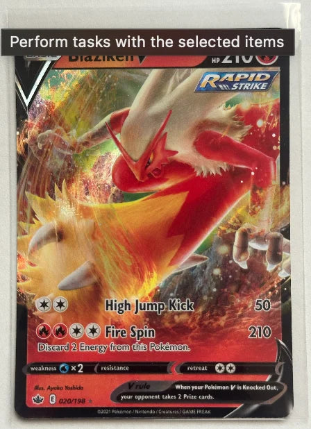 Blaziken V 020/198 (Chilling Reign)