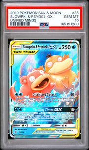 Slowpoke & Psyduck GX 35/236 (Unified Minds) — PSA 10