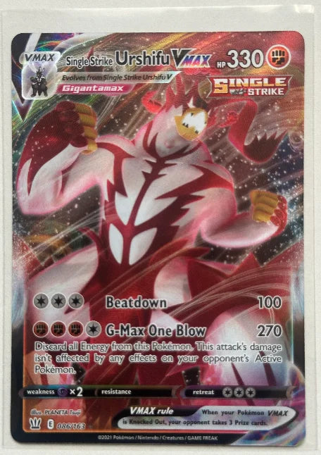 Single Strike Urshifu VMAX 086/163 (Battle Styles)