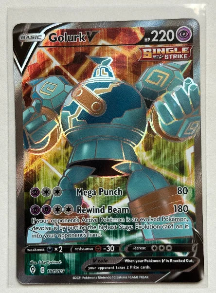Golurk V (Full Art) 181/203 (Evolving Skies)