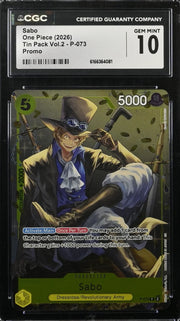One Piece, Sabo, 2026, English, P-073, CGC 10