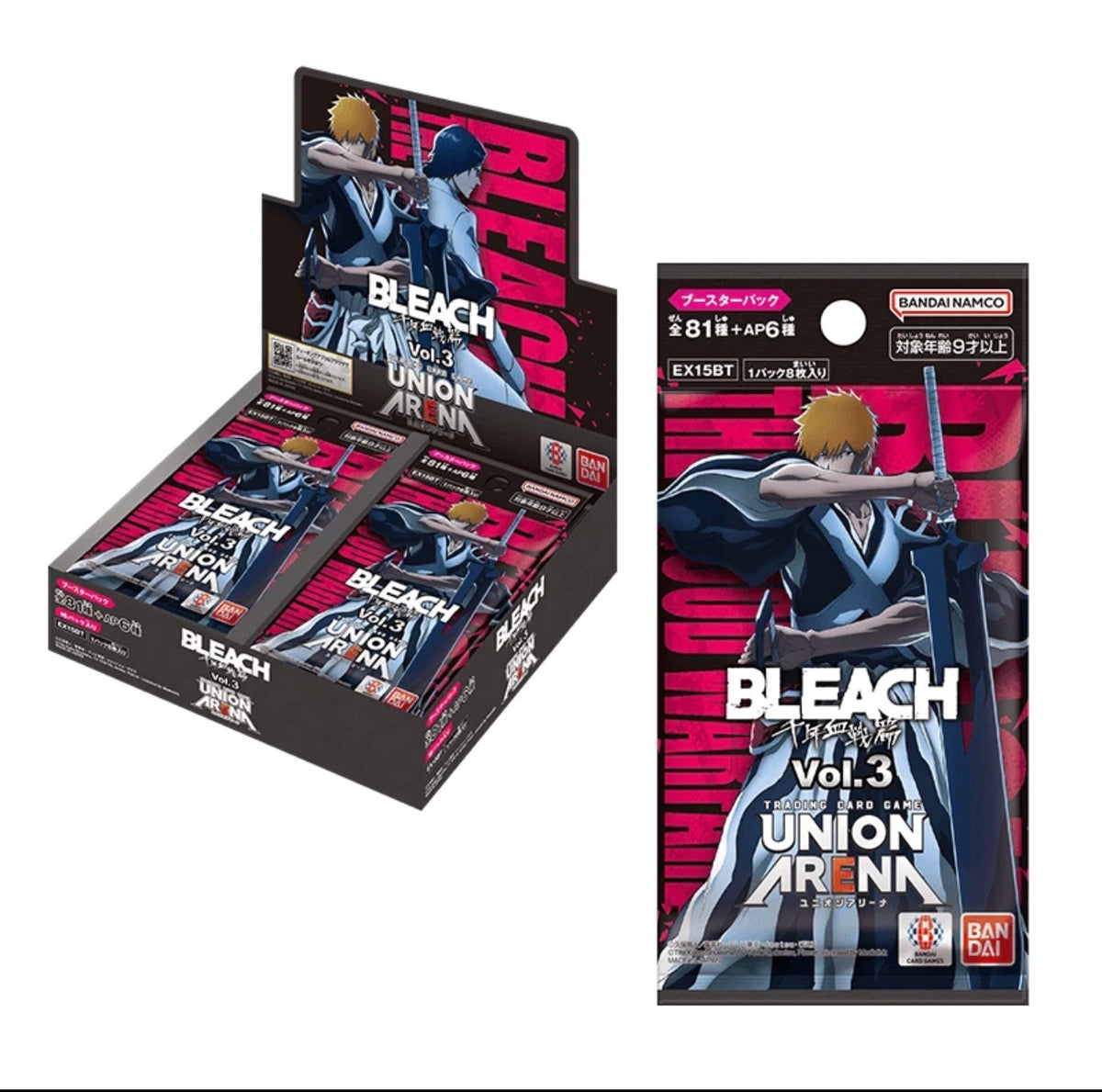 Union Arena Japanese EX15BT Bleach Thousand-Year Blood War Vol.3 Box Sealed