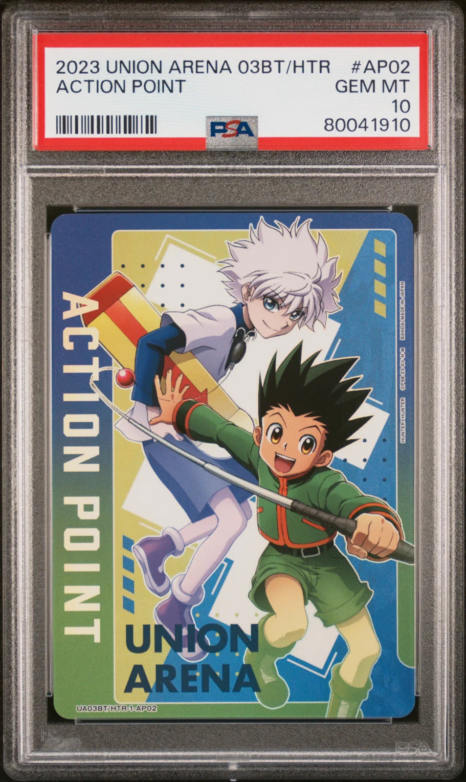 PSA10 Union Arena UA03BT Hunter X Hunter Gon & Killua AP Action Point  Foil #AP02