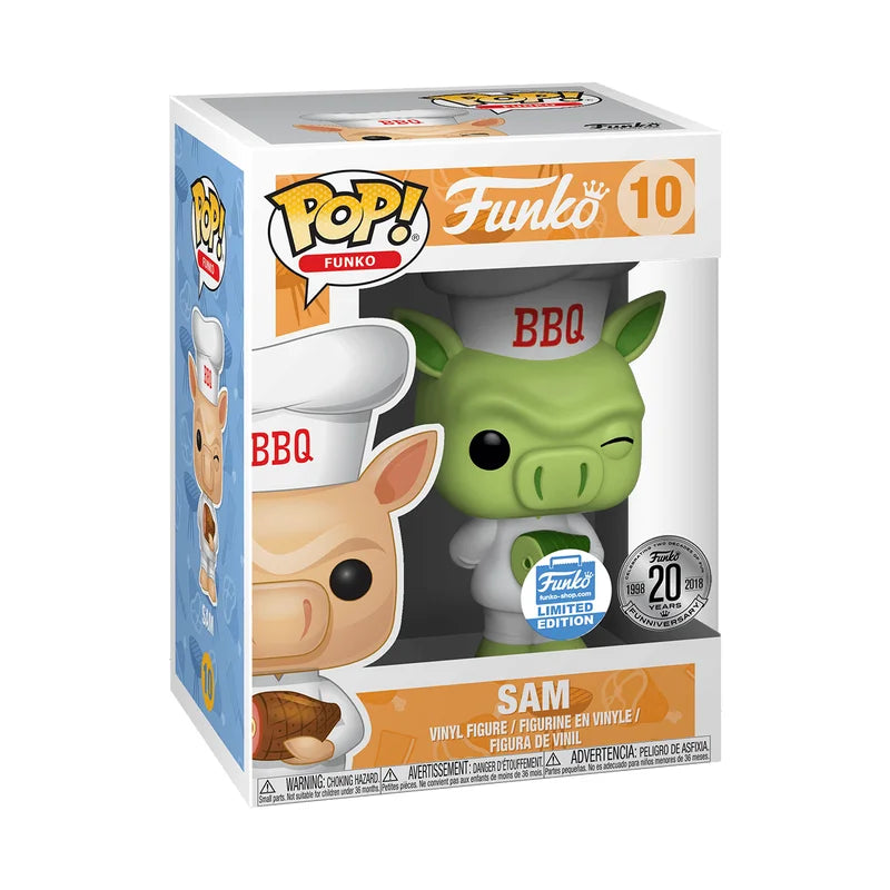 Funko POP! Spastik Plastik BBQ SAM Bundle (2018 LE 5000 Pcs + Green Funko Shop Exclusive)