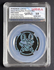 POKEMON Collectible Coin FROAKIE (MEGA Grade 10)