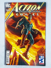 Action Comics #1000 (2018) featuring the 2000s variant cover illustrated by Lee Bermejo, celebrating 80 years of Superman( S\N 386 )