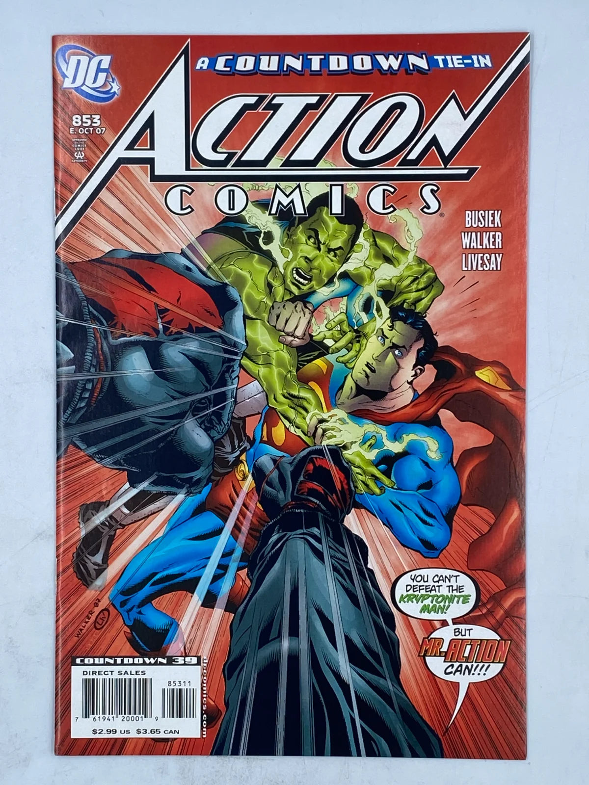 Action Comics #853, a 2007 superhero comic book published by DC Comics)( S\N 389 )