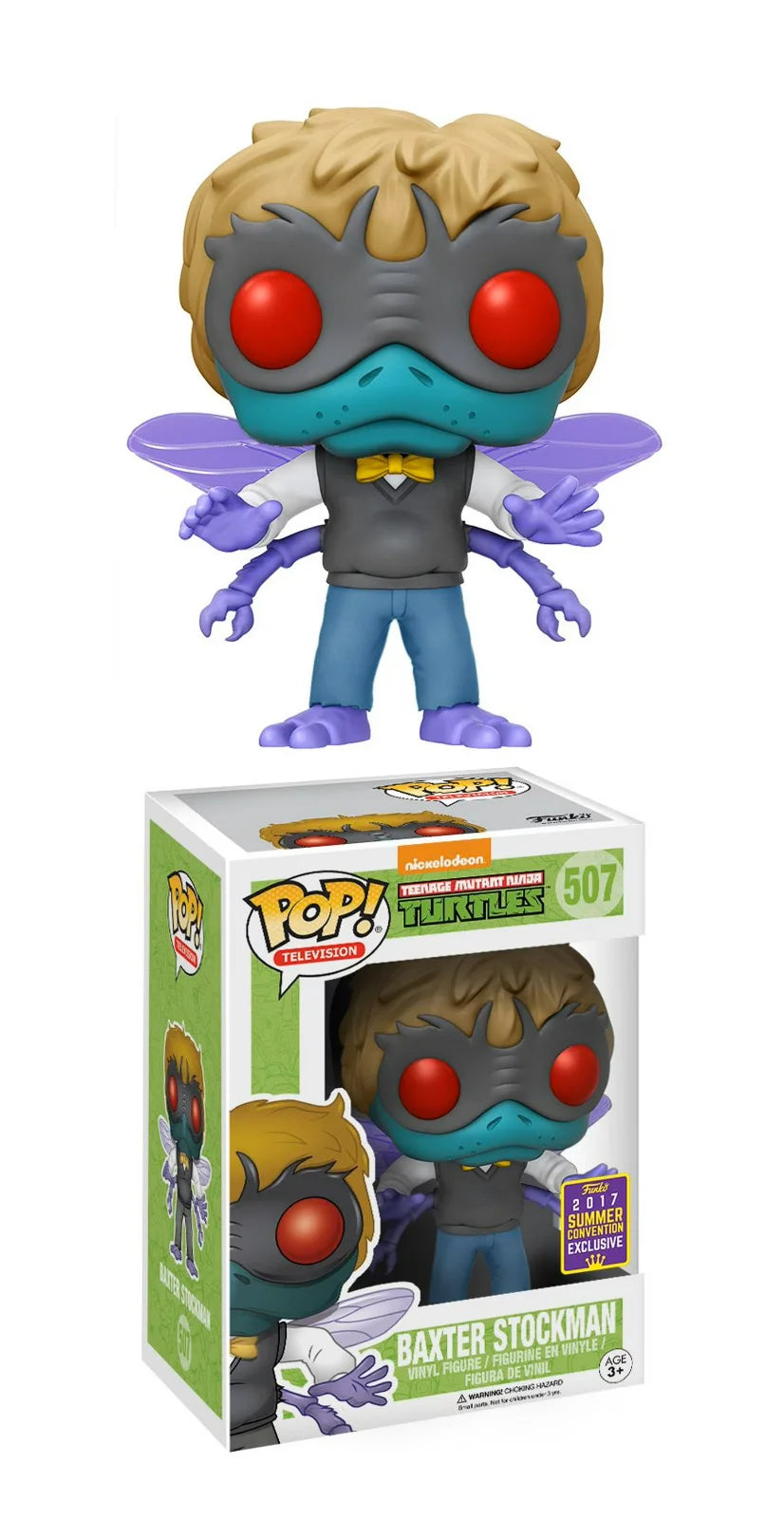 Funko Pop! Television : Nickelodeon - Teenage Mutant Ninja Turtles - Baxter Stockman #507 Funko 2017 Summer Convention Exclusive