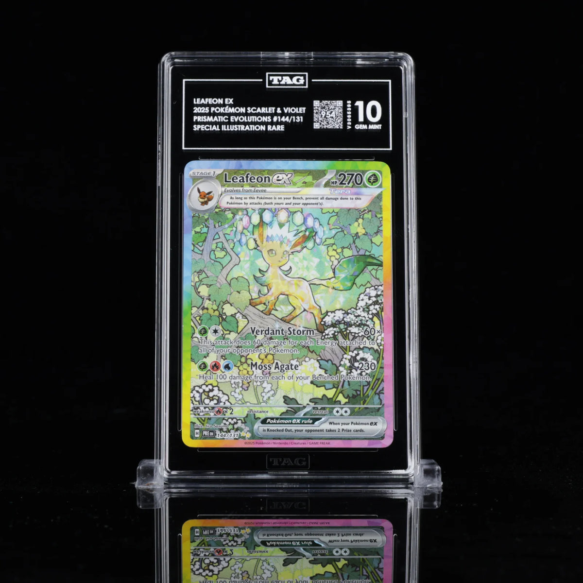 Leafeon ex 144/131 (Prismatic Evolutions) — TAG 10 (Score 954)