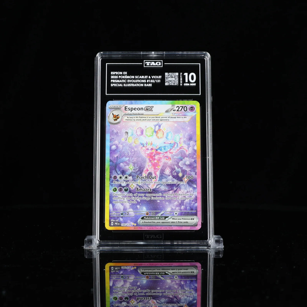 Espeon ex 155/131 (Prismatic Evolutions) — TAG 10