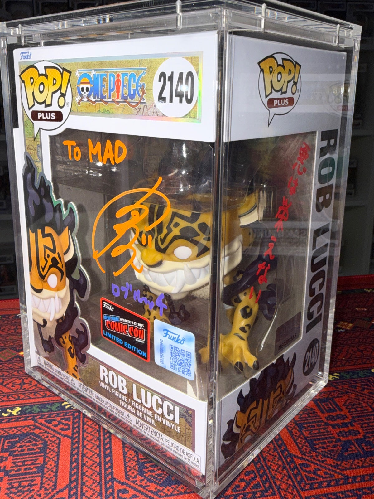 Rob lucci NYC comic con signed by Japanese voice actor
