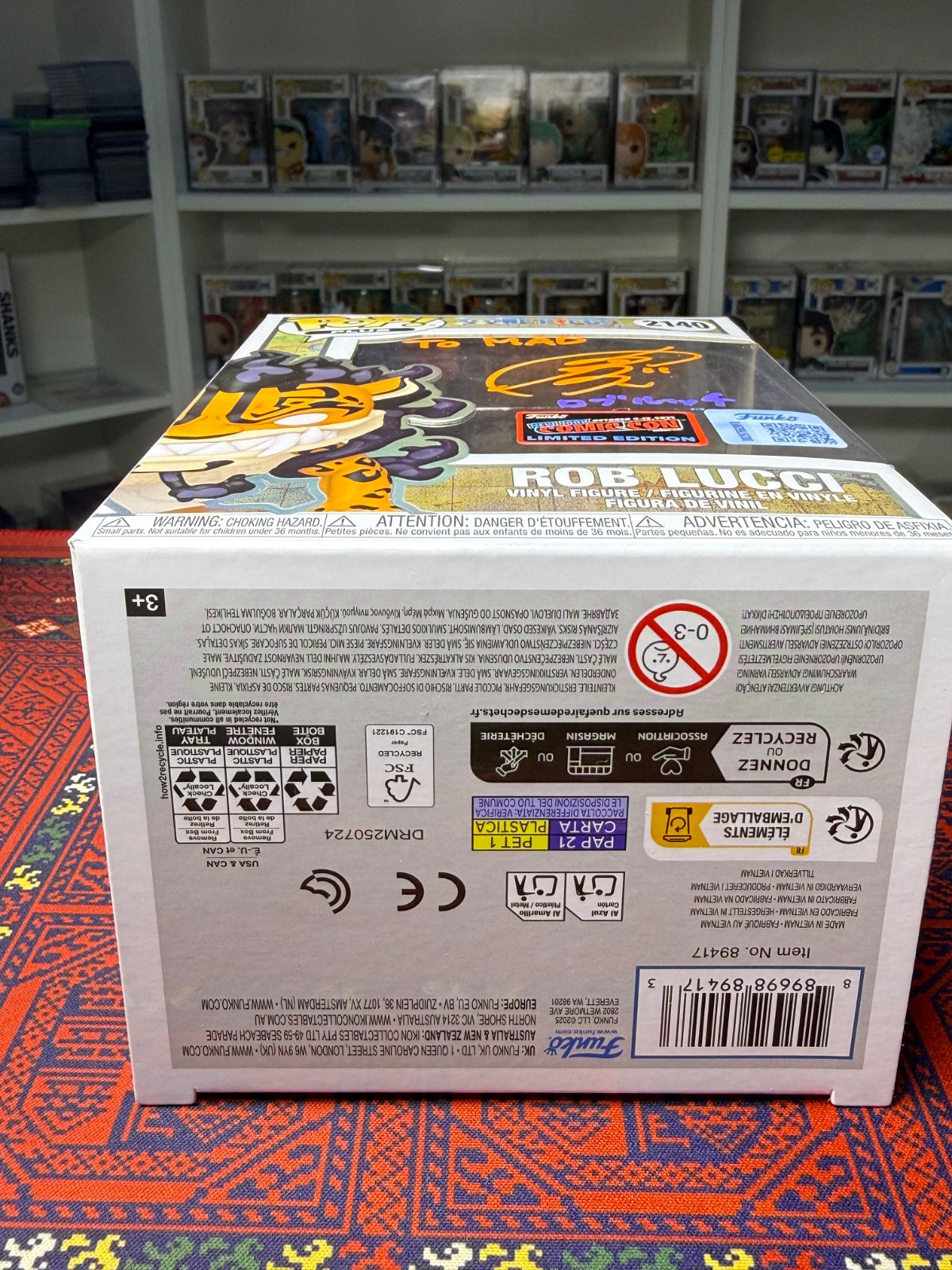 Rob lucci NYC comic con signed by Japanese voice actor