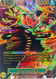 OP12 RORONOA ZORO “KING OF HELL” SIGNATURE (ARTIST: KB JEREZA) CUSTOM ART