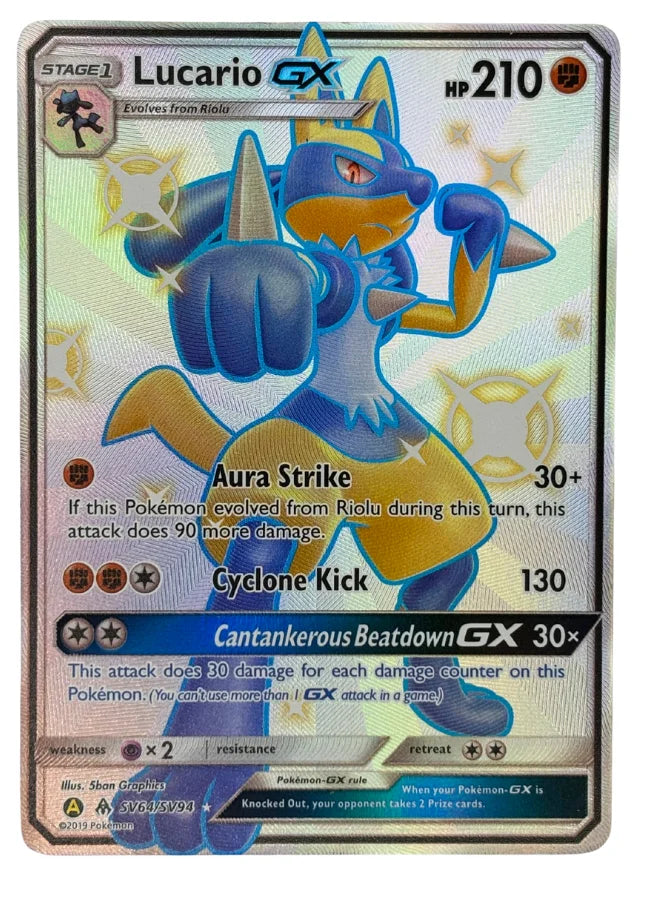 Lucario GX SV64/SV94 (Hidden Fates: Shiny Vault)